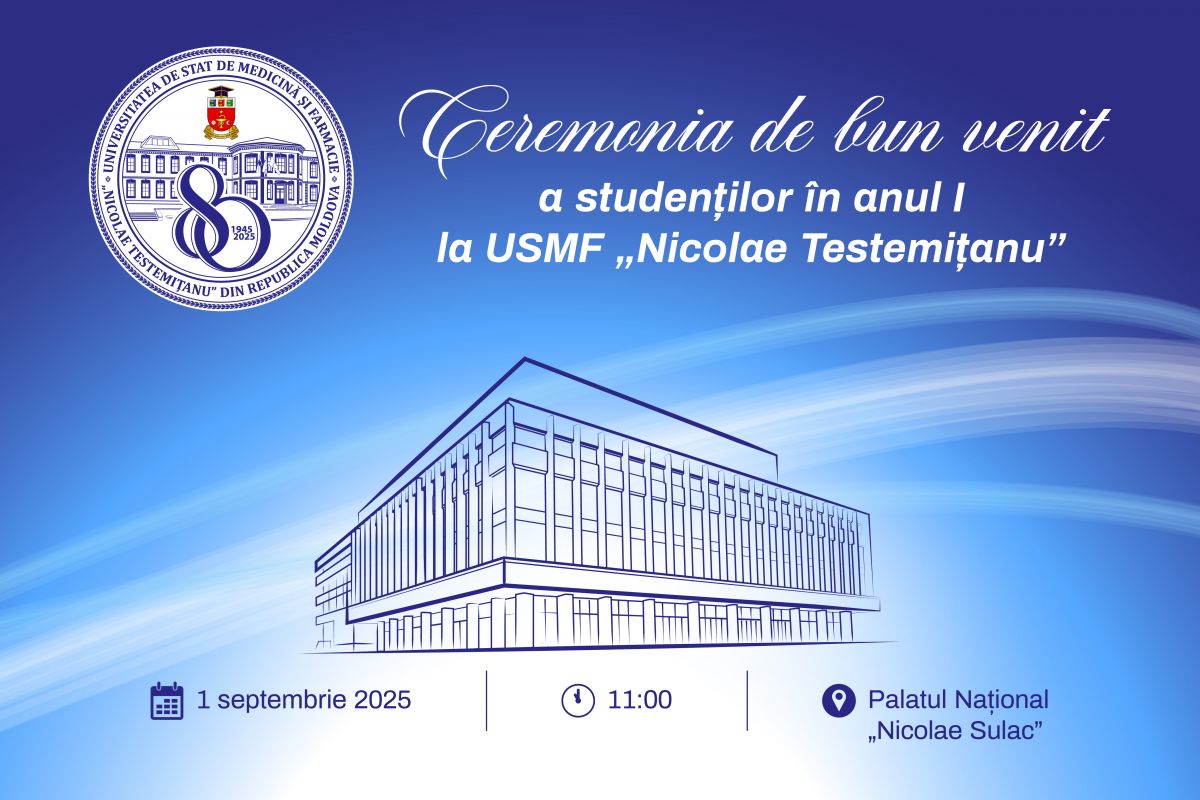 Ceremonia de bun venit a studenților admiși în anul I