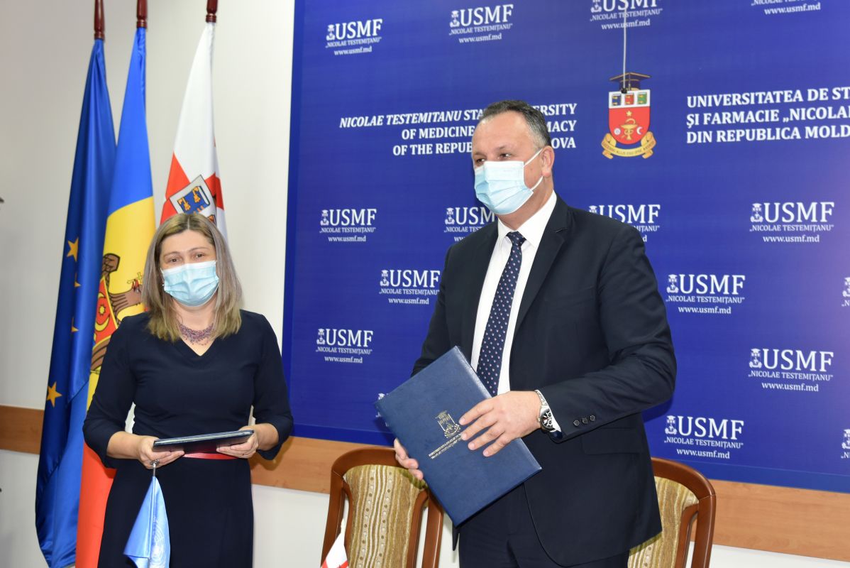 Acord de colaborare USMF Nicilae Testemițanu UNAIDS Moldova