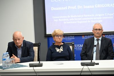 Profesorul Ioana Grigoraș - DHC al USMF „Nicolae Testemițanu”